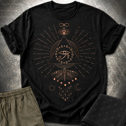 Ra Mystical Moth T-Shirt - Ra Mystical Moth T-Shirt - Black