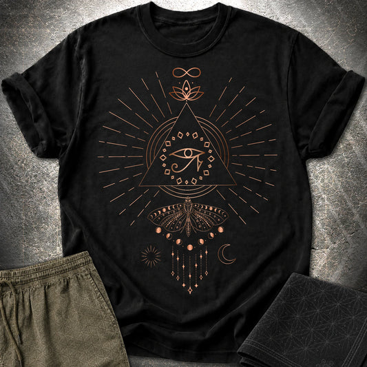 Ra Mystical Moth T-Shirt - Ra Mystical Moth T-Shirt - Black
