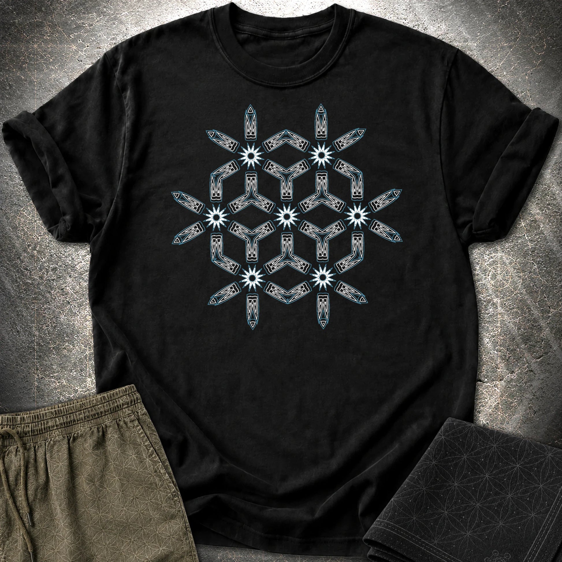 Tribal Geometry - Tribal Geometry T-Shirt - Black