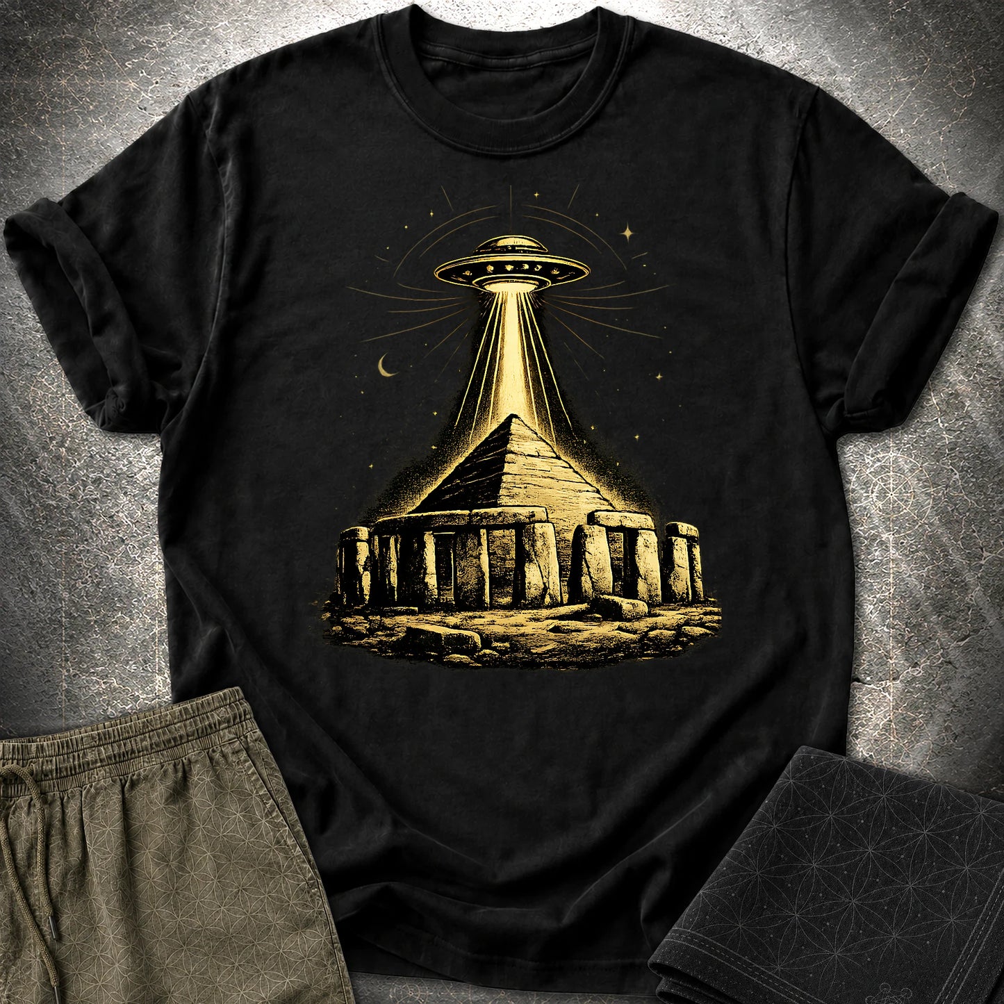 Piramida Gizy I Tajemniczy Pojazd - Piramida Gizy I Tajemniczy Pojazd T-Shirt - Black