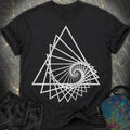 Spiralling Triangle Geometric Comfort T-Shirt