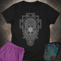 Sri Yantra Intricate Sacred Patterns Womens T-Shirt