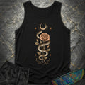 Snake Rose Moon Comfort Tank Top