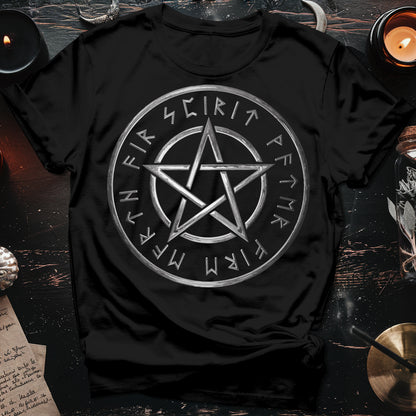Pentagram Runes Witchcraft T-Shirt