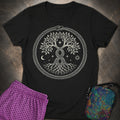 888 Ouroboros Tree Womens T-Shirt