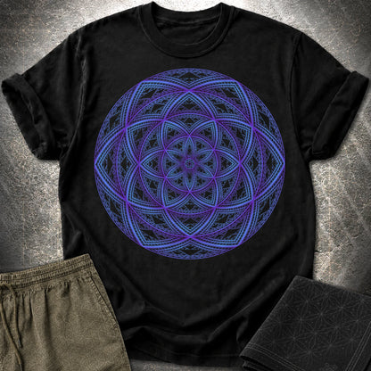 Sierpinski Seed Of Life T-Shirt - Sierpinski Seed Of Life T-Shirt - Black