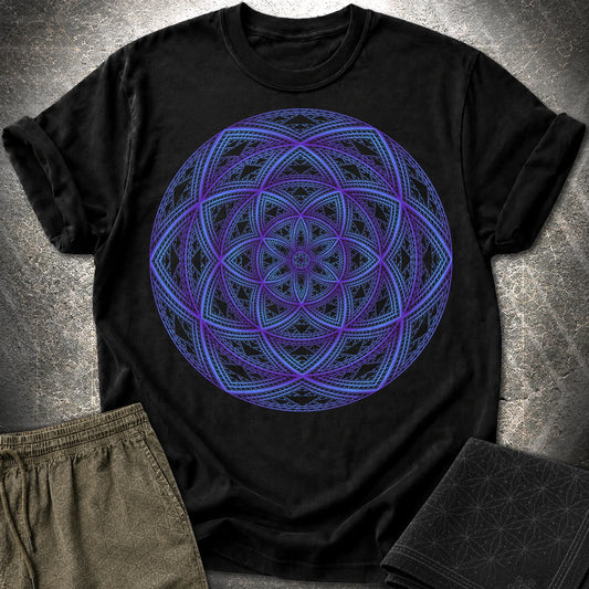Sierpinski Seed Of Life T-Shirt - Sierpinski Seed Of Life T-Shirt - Black