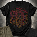 3D Wireframe Cube T-Shirt