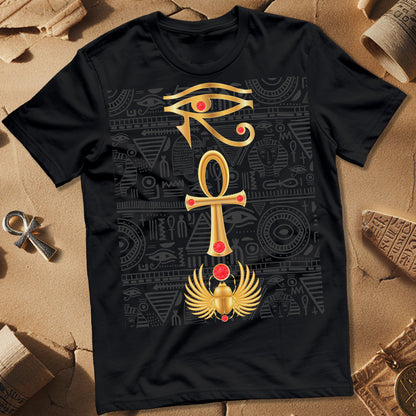 Horus Ankh Scarab Egypt T-Shirt
