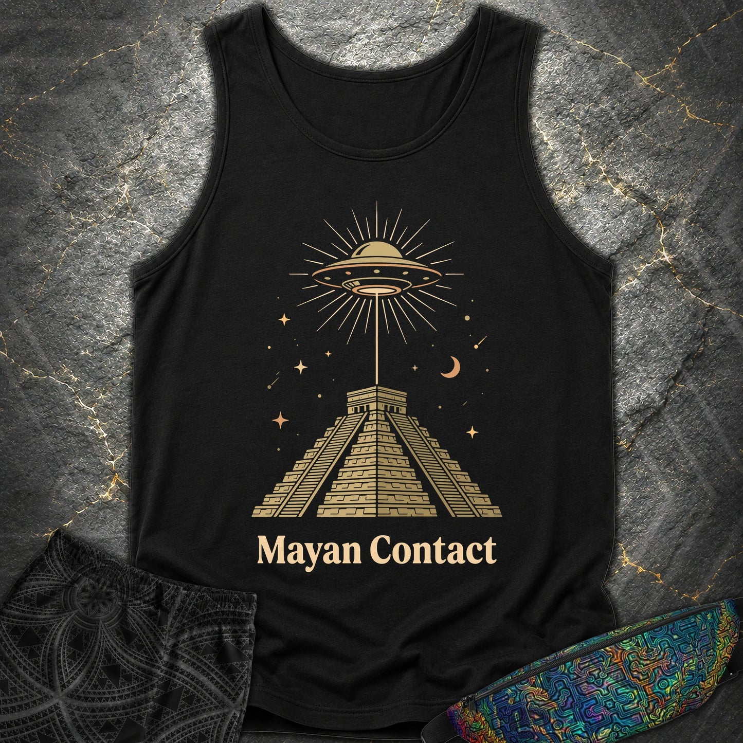 Piramida Majów I UFO 2 - Piramida Majów I UFO 2 Comfort Tank Top - Black