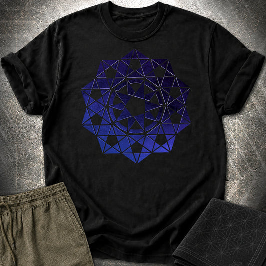 Crop Circle Purple T-Shirt - Crop Circle Purple T-Shirt - Black