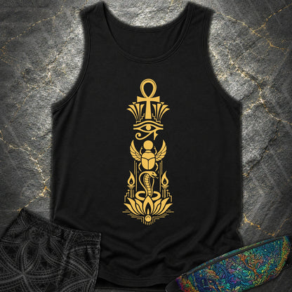 Sacred Symbols of Eternal Life - Sacred Symbols of Eternal Life Comfort Tank Top - Black