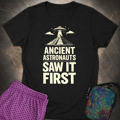 Ancient Astronaut Saw It First - Ancient Astronaut Saw It First Womens T-Shirt - Black