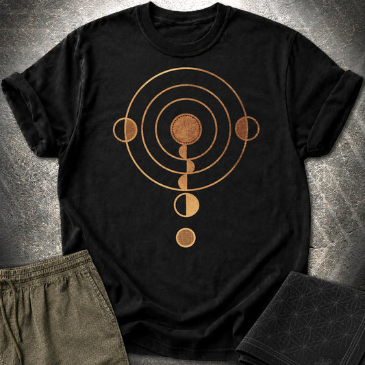 Crop Cirlce Copper T-Shirt - Crop Cirlce Copper T-Shirt - Black