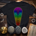 Chakra Spectrum Grounding Grid T-Shirt