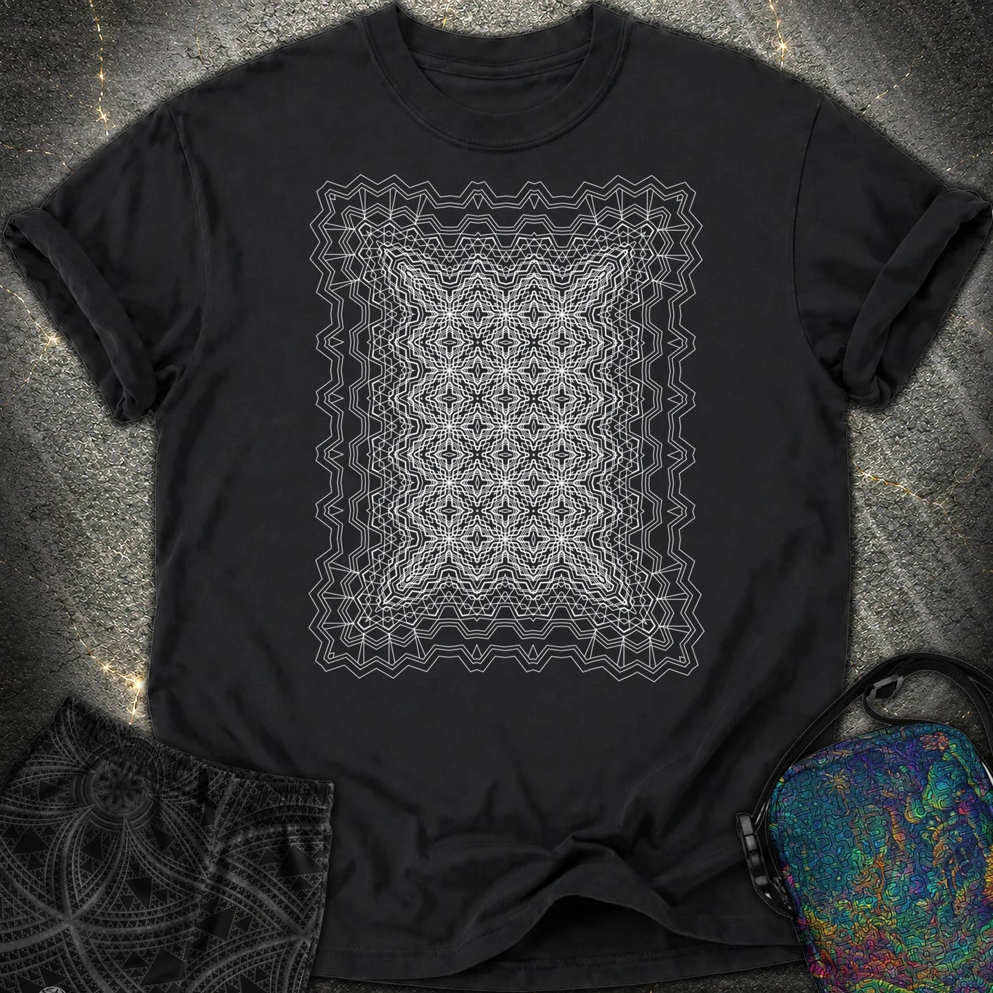 Infinite Geometric Lattice - Infinite Geometric Lattice Comfort T-Shirt - Black