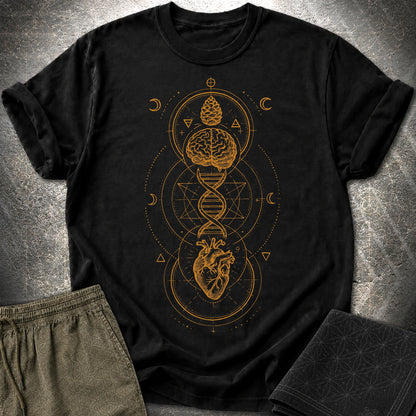 Heart Mind Source in Motion T-Shirt - Heart Mind Source in Motion T-Shirt - Black