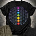 Chakras Flower Of Life T-Shirt