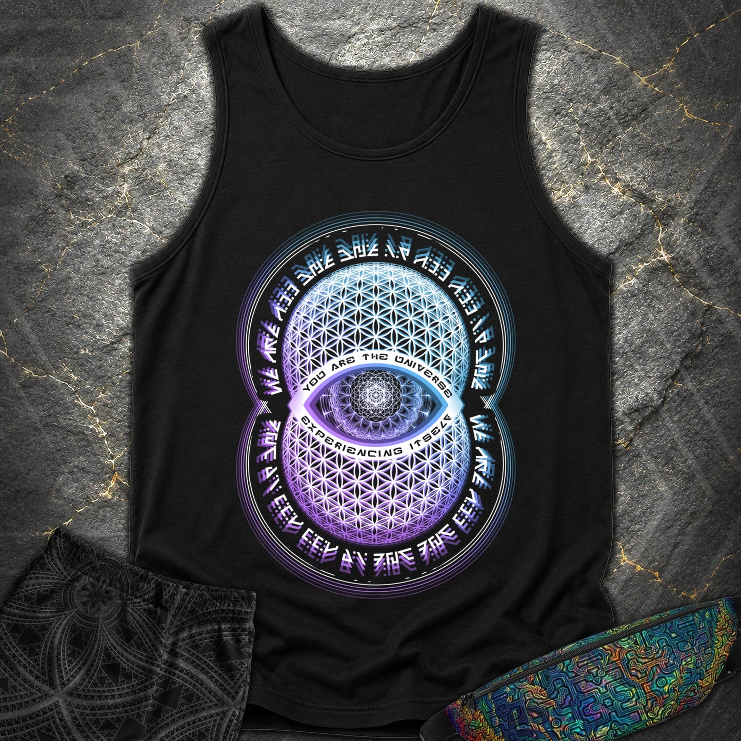 Alan Watts You Are The Universe T-Shirt - Alan Watts You Are The Universe Comfort Tank Top - Black