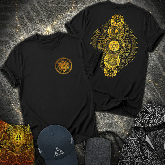 Metatron Geometric Universe 2 Sided T-Shirt - Metatron Geometric Universe 2 Sided T-Shirt - Black
