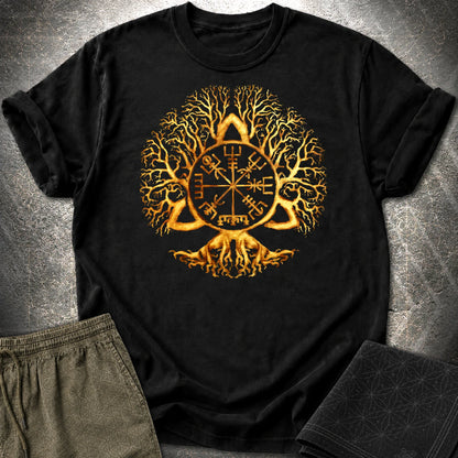 Vegvisir Tree Of Life T-Shirt - Vegvisir Tree Of Life T-Shirt - Black