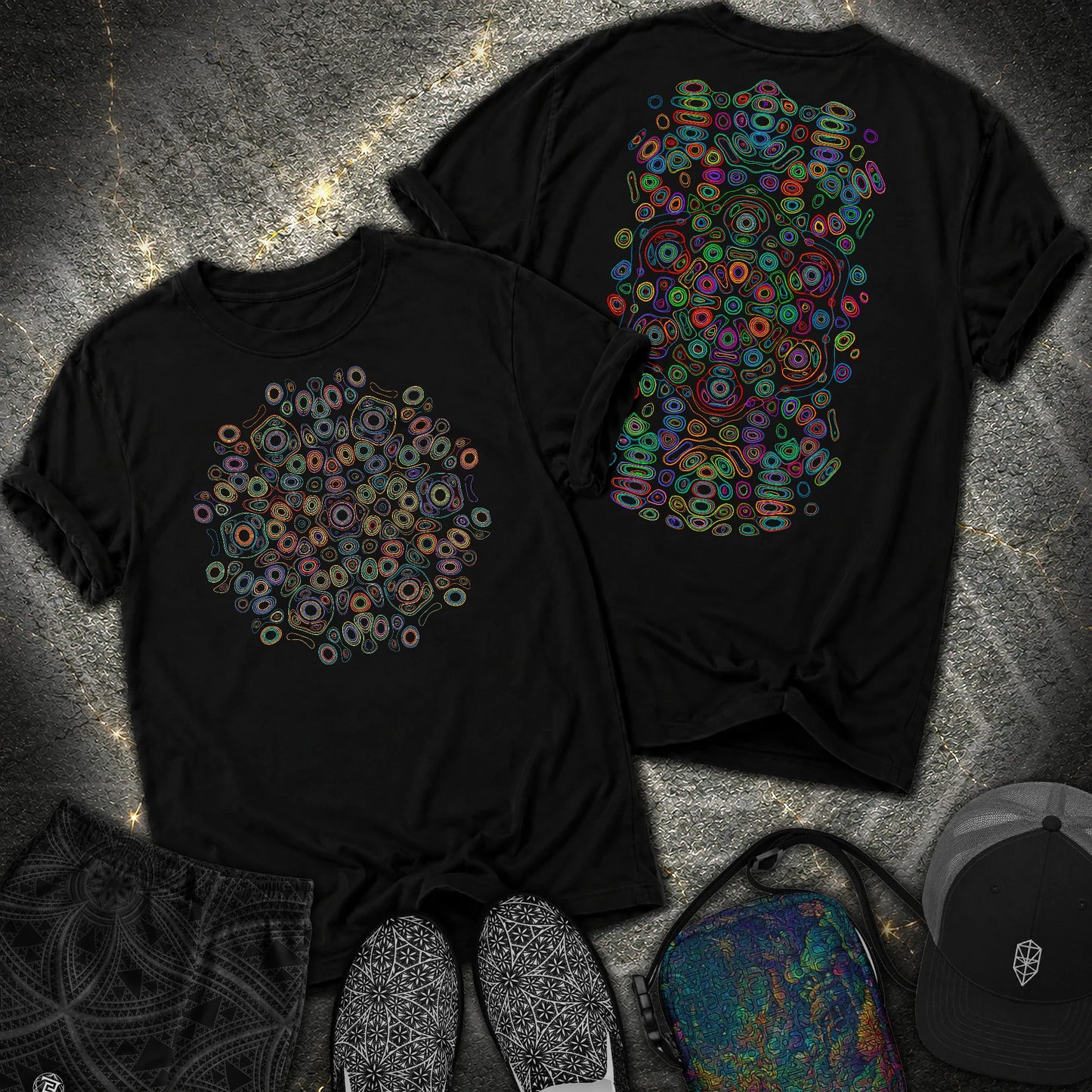 Frequency Of Color 2 Sided Comfort T-Shirt - Frequency Of Color 2 Sided Comfort T-Shirt - Black