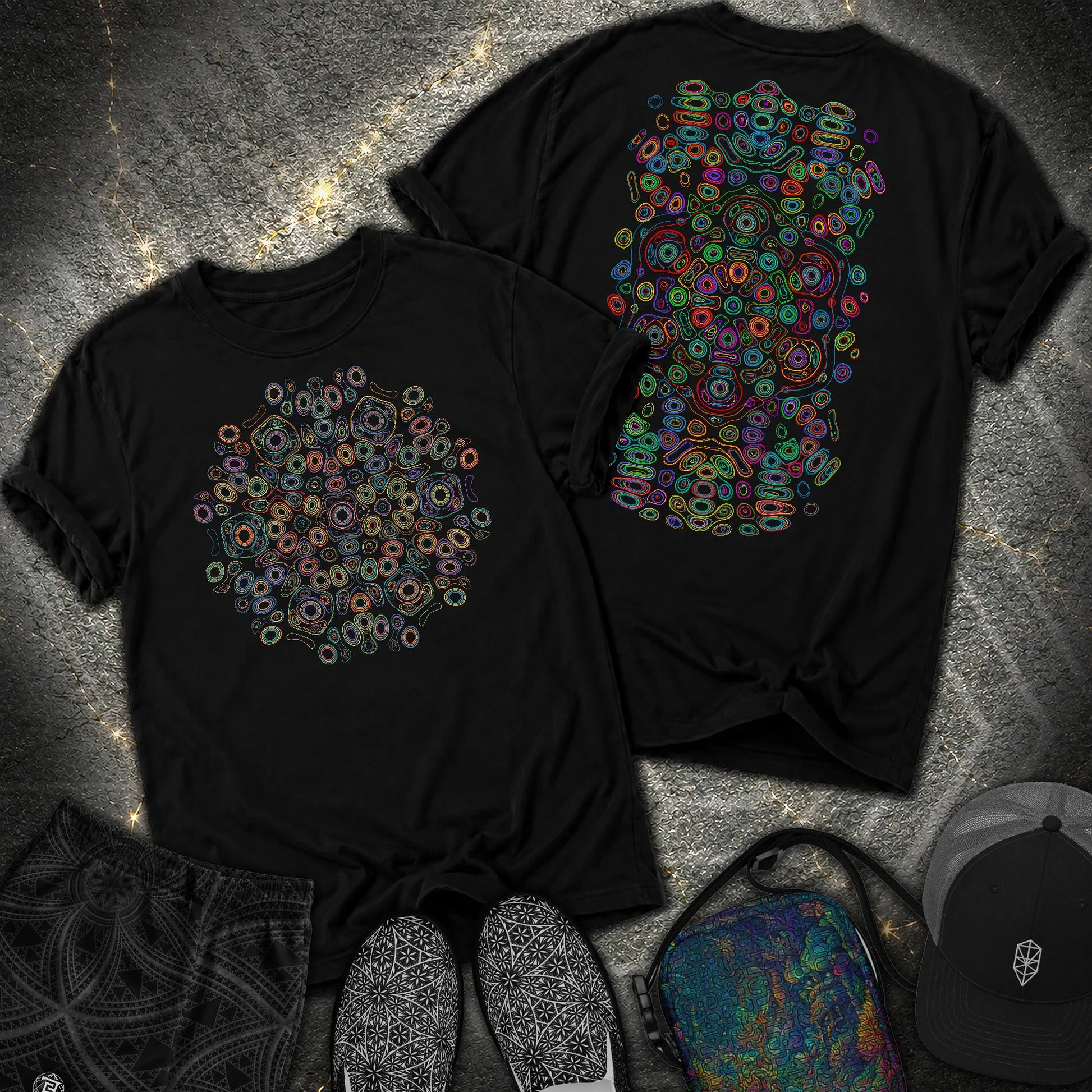 Frequency Of Color 2 Sided Comfort T-Shirt - Frequency Of Color 2 Sided Comfort T-Shirt - Black