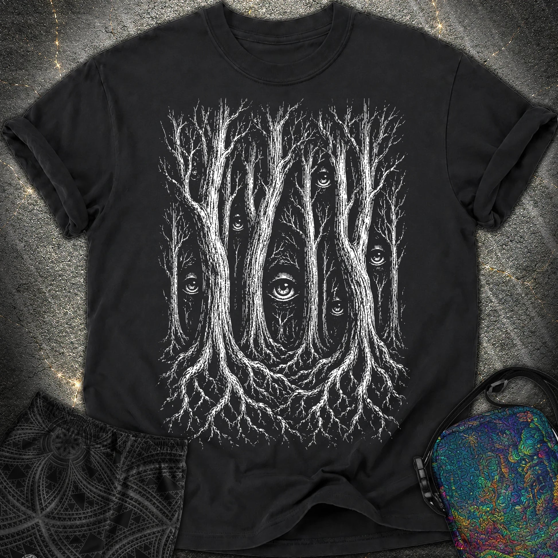 Forest Consciousness Watching - Forest Consciousness Watching Comfort T-Shirt - Black