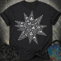 White Floral Stellated Dodecahedron Comfort T-Shirt