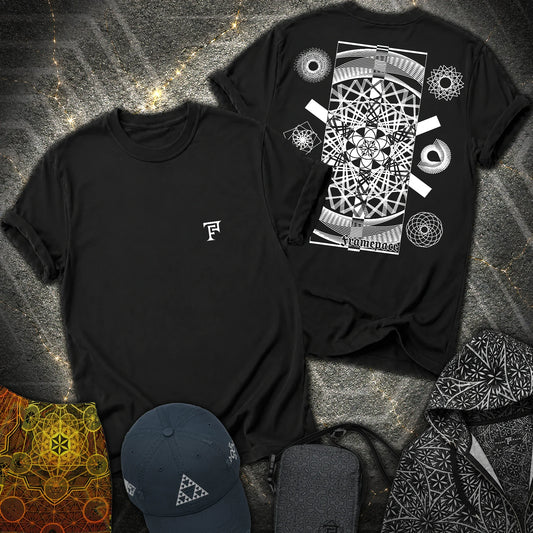 FramePace Geometry 2 Sided T-Shirt - FramePace Geometry 2 Sided T-Shirt - Black
