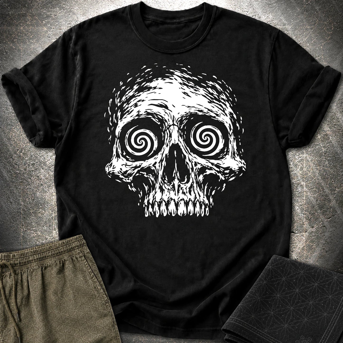 Hypnotic Skull T-Shirt - Hypnotic Skull T-Shirt - Black
