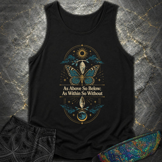 As Above So Below Transformation - As Above So Below Transformation Comfort Tank Top - Black