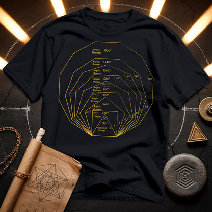 Regular Polygons Mathematical Art T-Shirt
