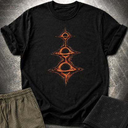 Cosmic Portals T-Shirt, Stacked Black Hole Shirt, Sci Fi Space Graphic Tee - Cosmic Portals T-Shirt, Stacked Black Hole Shirt, Sci Fi Space Graphic Tee - Black