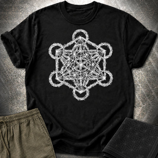 Quantum Metatron’s Cube Shirt Unisex T-Shirt - Quantum Metatron’s Cube Shirt Unisex T-Shirt - Black