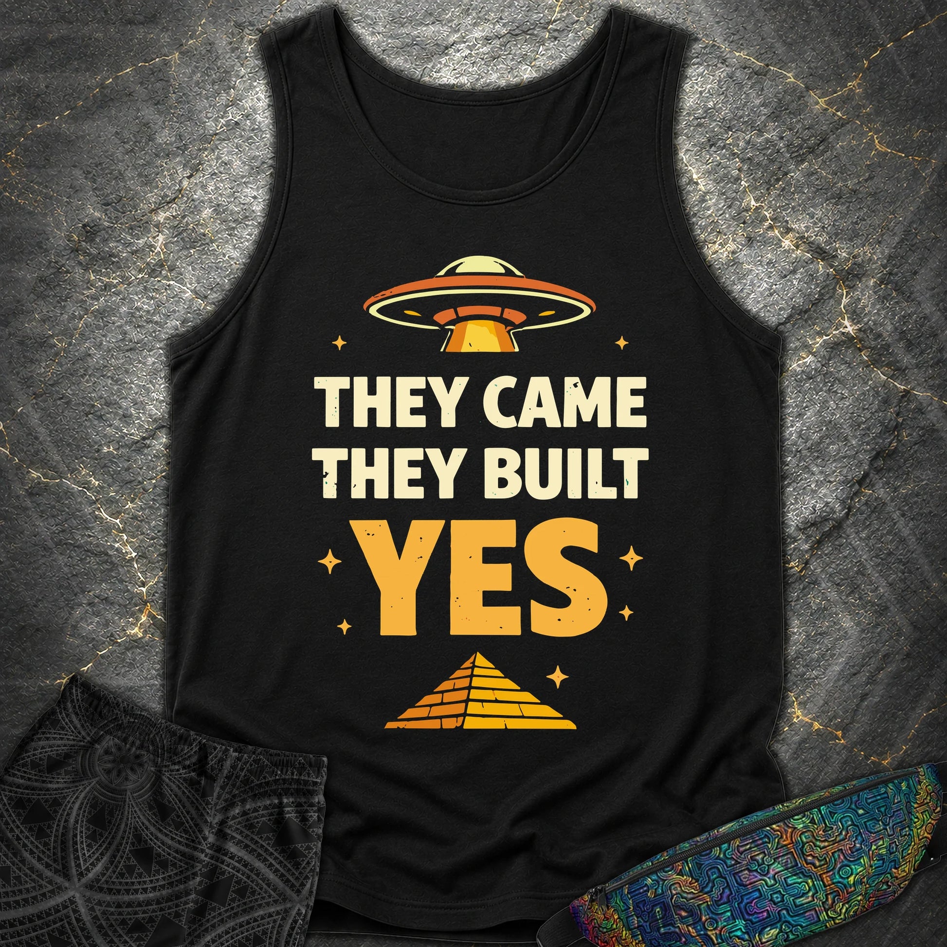 They Came They Built Yes - They Came They Built Yes Comfort Tank Top - Black