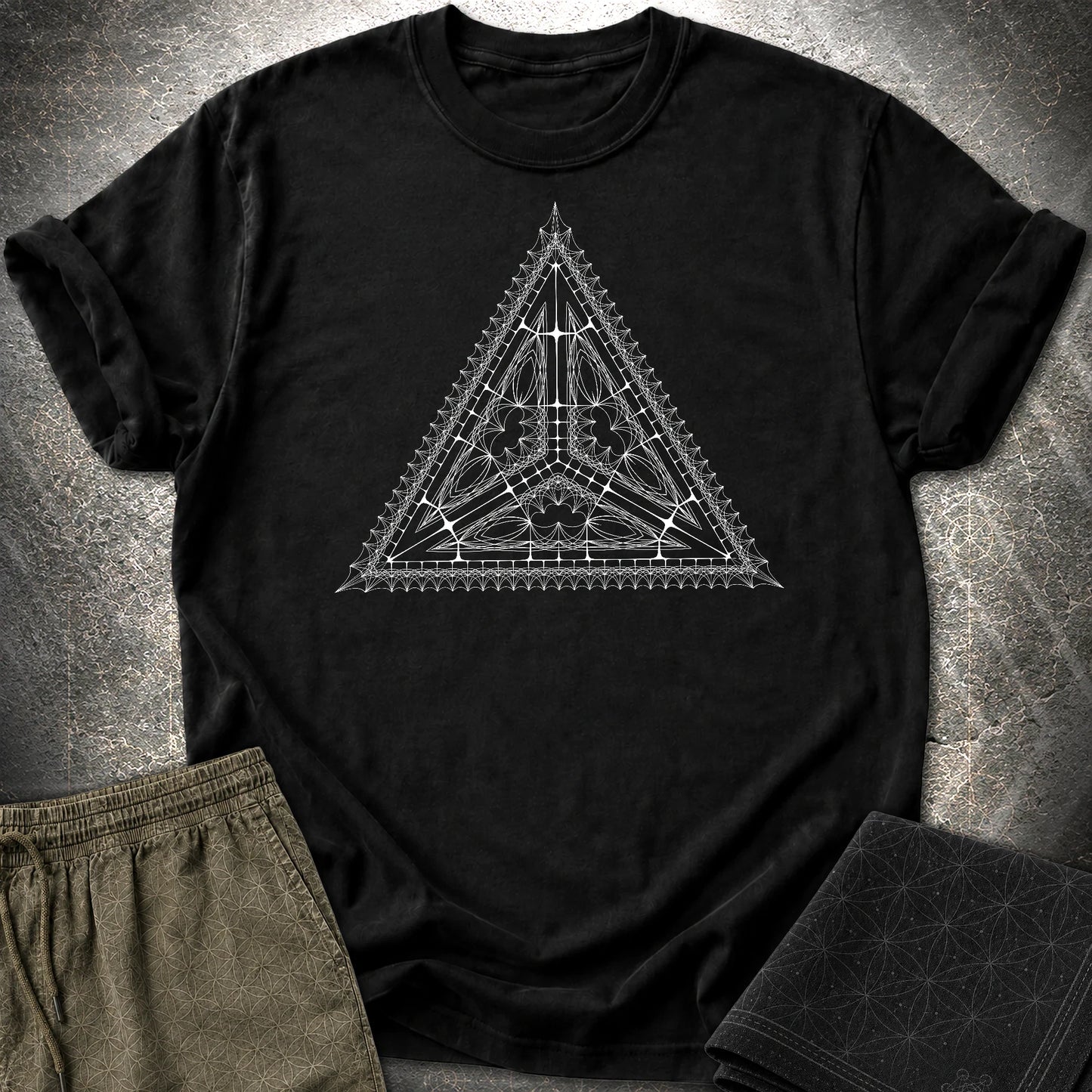 Organic Tetrahedron T-Shirt - Organic Tetrahedron T-Shirt - Black