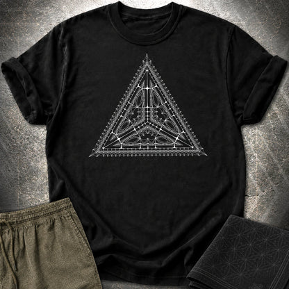 Organic Tetrahedron T-Shirt - Organic Tetrahedron T-Shirt - Black