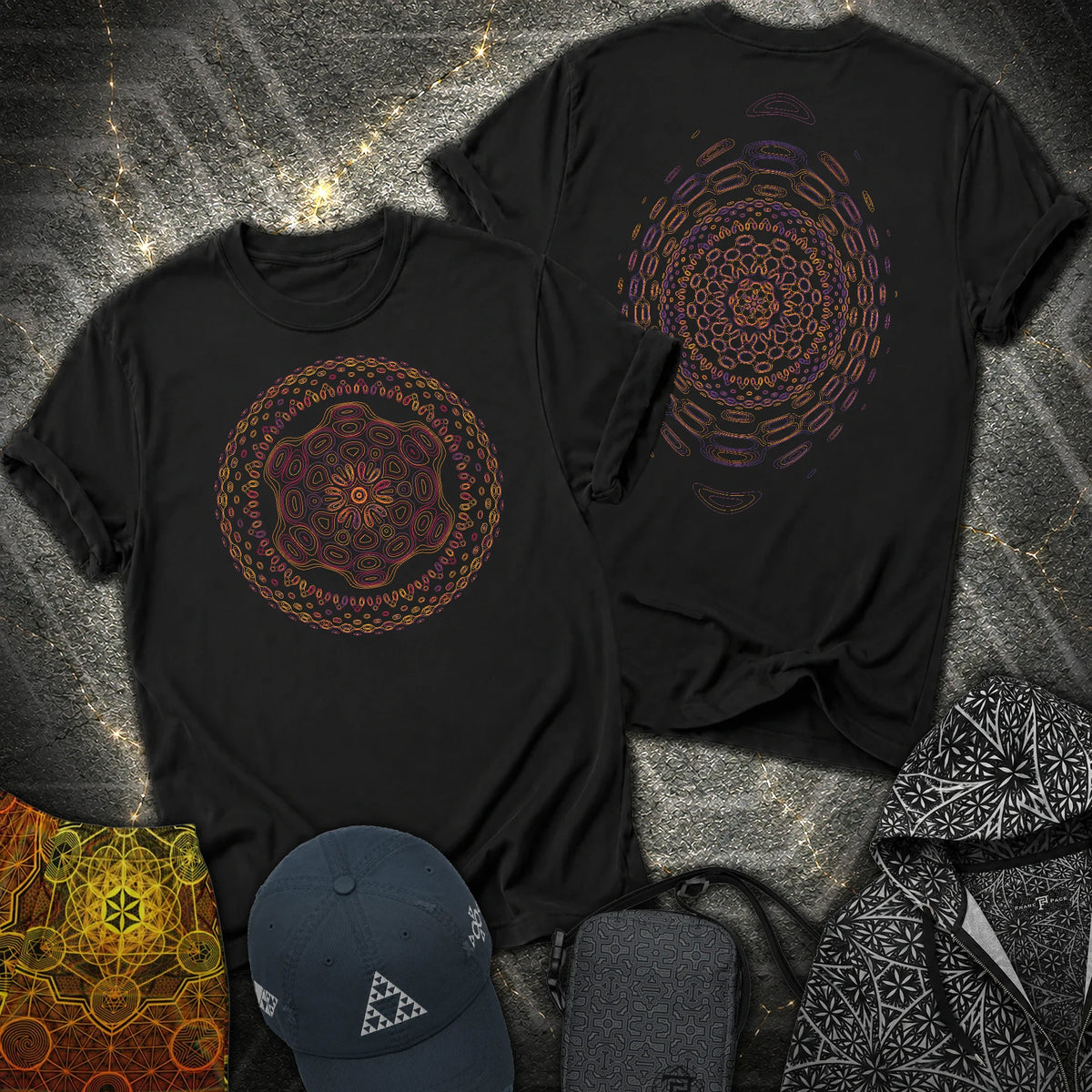 Cymandala Front 2 Sided T-Shirt - Cymandala Front 2 Sided T-Shirt - Black