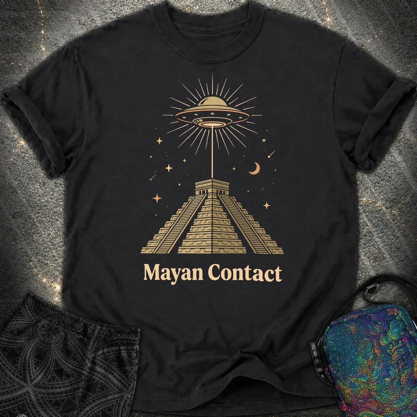 Piramida Majów I UFO 2 - Piramida Majów I UFO 2 Comfort T-Shirt - Black