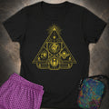 Mystic Pyramid of the Sacred Heart Womens T-Shirt