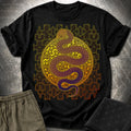Shipibo Kene Cosmic Snake T-Shirt