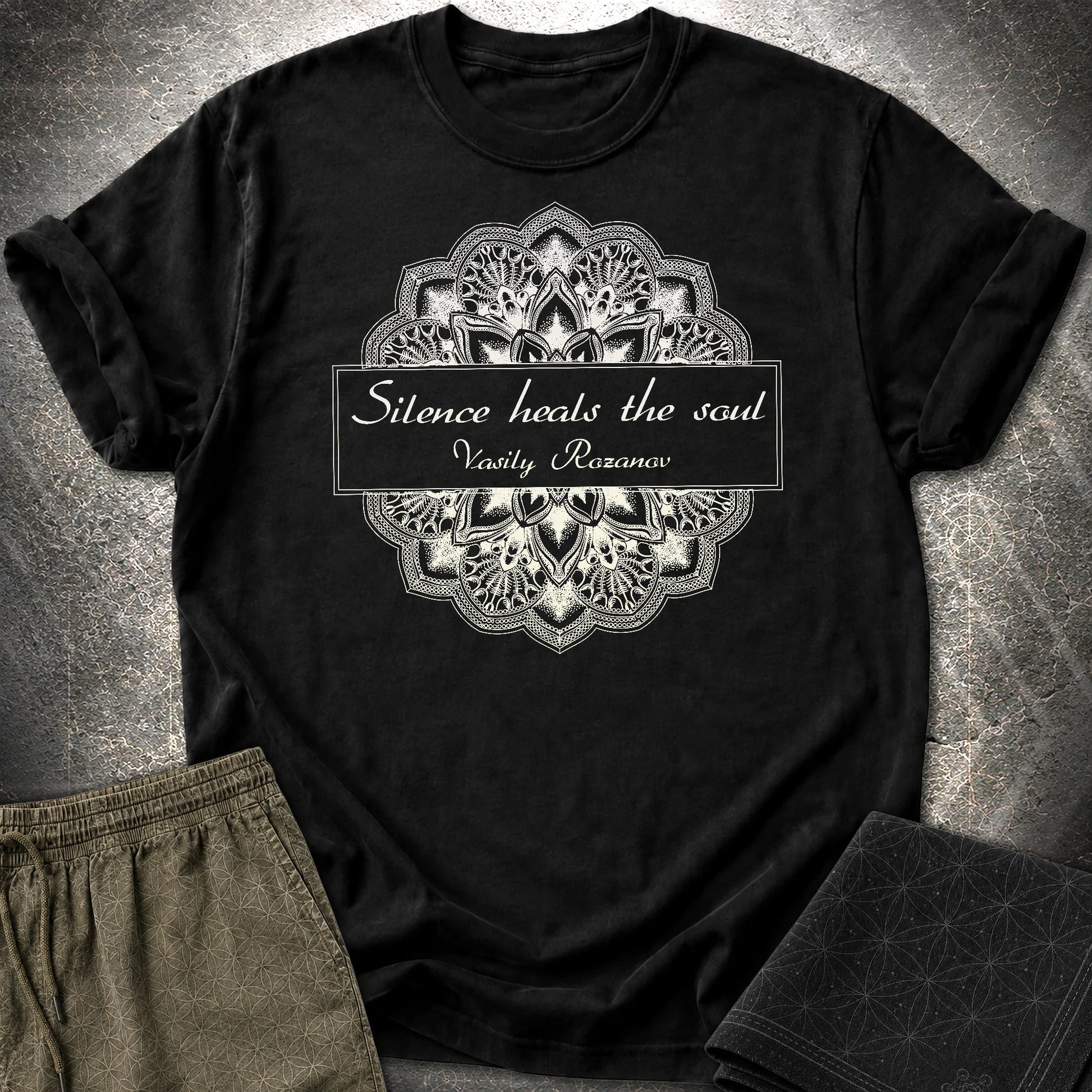 Vasily Rozanov Silence T-Shirt - Vasily Rozanov Silence T-Shirt - Black