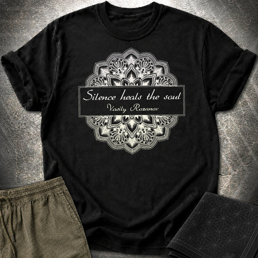 Vasily Rozanov Silence T-Shirt - Vasily Rozanov Silence T-Shirt - Black