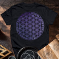 Purple Flower Of Life Foo Lion T-Shirt