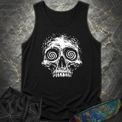 Hypnotic Skull Comfort Tank - Hypnotic Skull Comfort Tank - Black