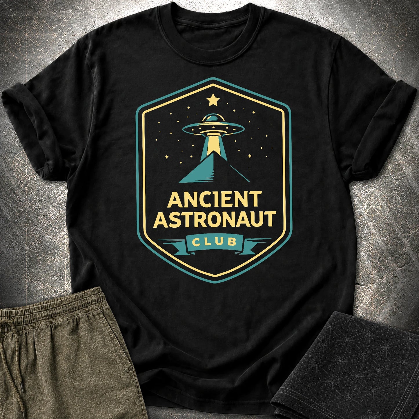 Ancient Astronaut Club - Ancient Astronaut Club T-Shirt - Black