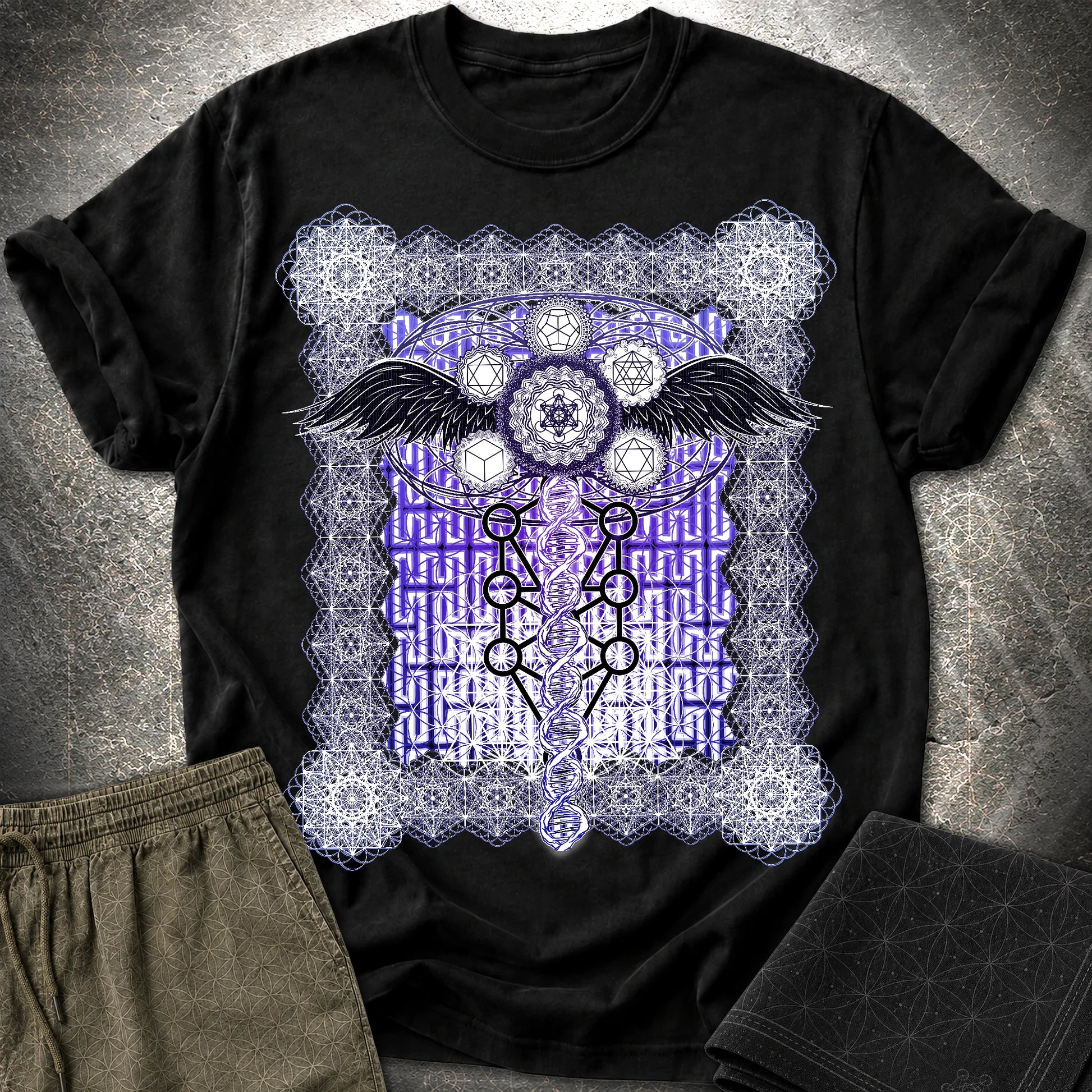 Metatron Ascension T-Shirt - Metatron Ascension T-Shirt - Black