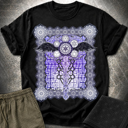 Metatron Ascension T-Shirt - Metatron Ascension T-Shirt - Black