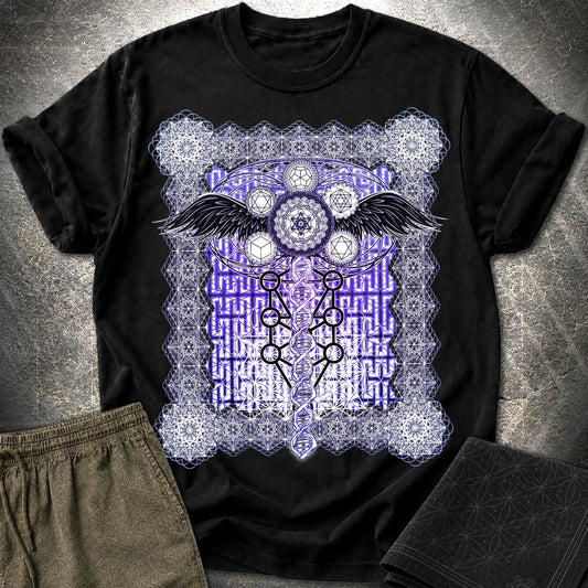 Metatron Ascension T-Shirt - Metatron Ascension T-Shirt - Black